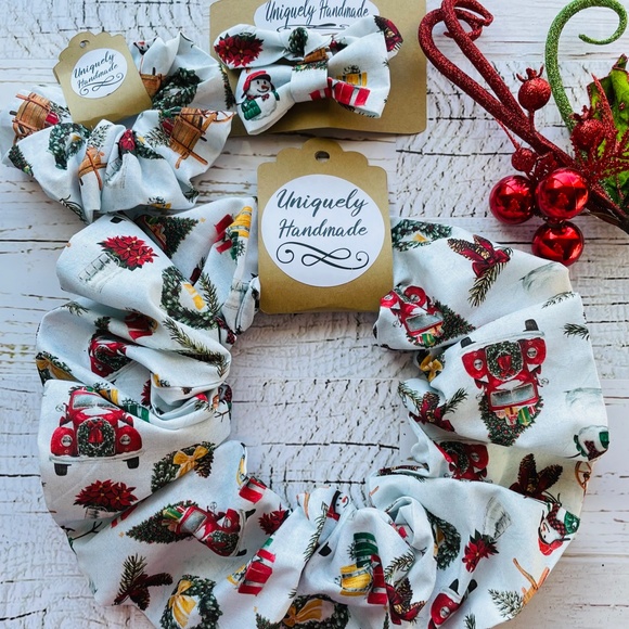 XL Dog Scrunchie ,Photoshoot, Hair Bow and Scrunchie! Match your Best Friend! - Picture 5 of 5